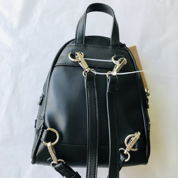 STEVE MADDEN Black  BVIKI mini backpack/sling bag  Size: W:7" H:7" D:4" - Picture 6 of 6